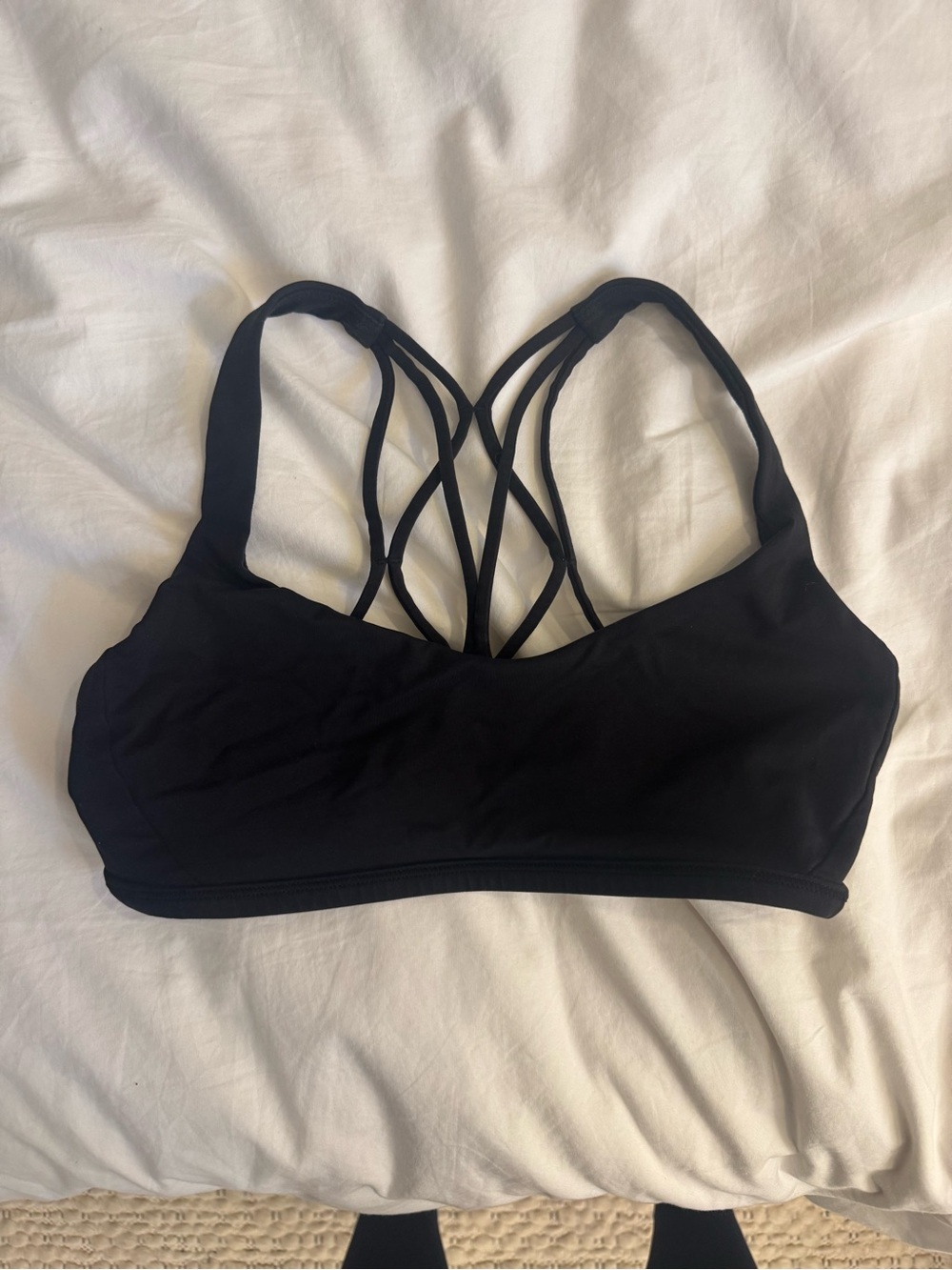 lululemon free to be bra, black, size 6